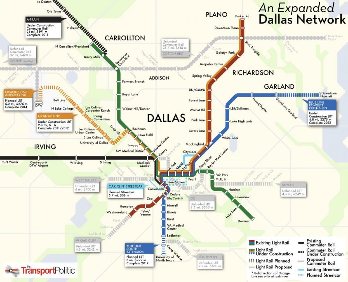 خريطة مترو دالاس