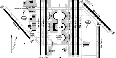 DFW airport terminal b خريطة
